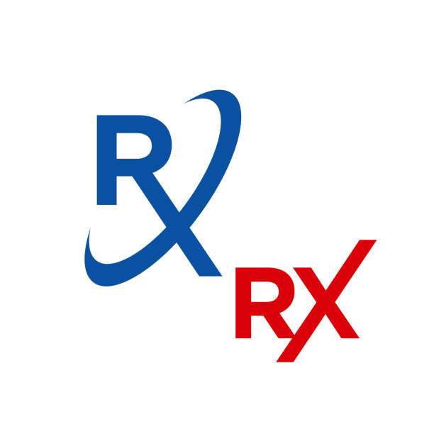 カスタムクリエイティブrxロゴデザインベクトル医療用アイコンシンボルイラスト - rx点のイラスト素材／クリップアート素材／マンガ素材／アイコン素材