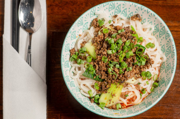 Dan Dan Noodles stock photo