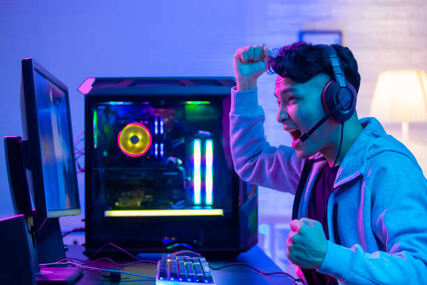 istock cyber sport gamer playing game 1202641472