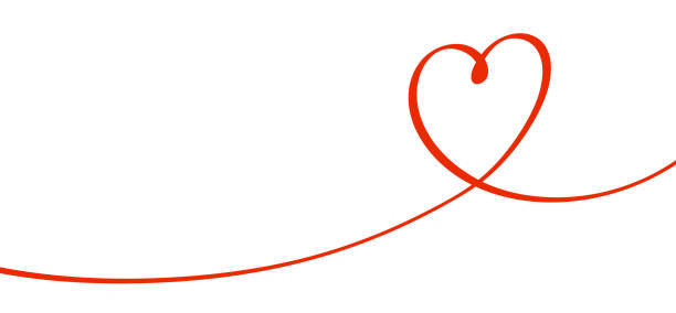 illustrazioni stock, clip art, cartoni animati e icone di tendenza di segno di simbolo di cuore con disegno penna materiale illustrazione - valentines day hearts illustrations