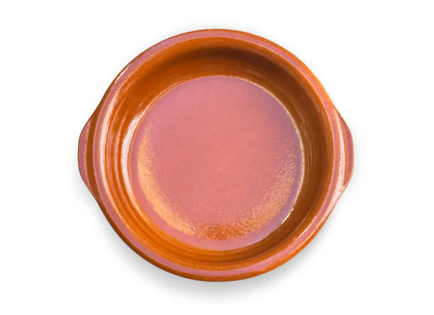 istock Top view of ceramic clay pot 1202650390