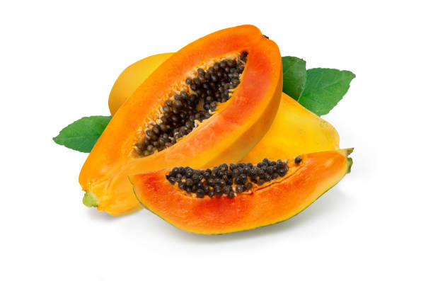 istock whole and half of ripe papaya fruit 1202650968