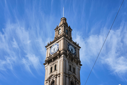A nice victorian style clock tower in Melbourne CBD.