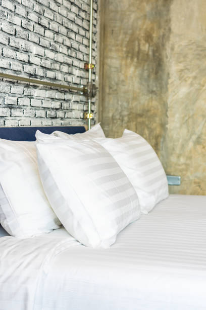 istock Pillow on bed decoration interior of bedroom interior 1202666238