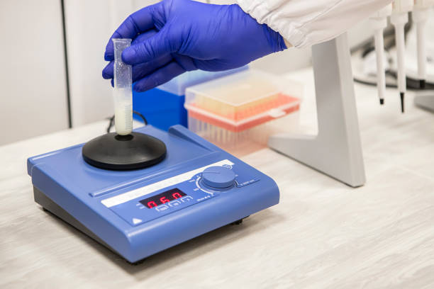 istock chemical laboratory analysis of the substance 1202672957