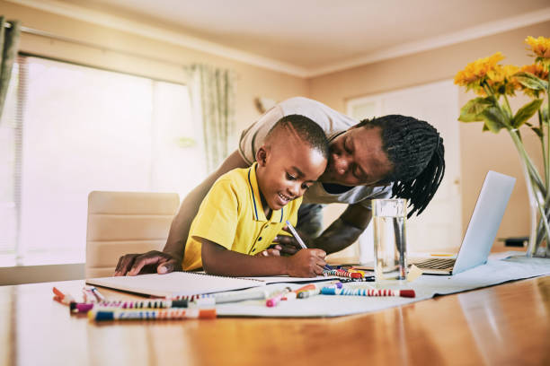 istock I knew my son wouldn't leave his homework undone 1202675442