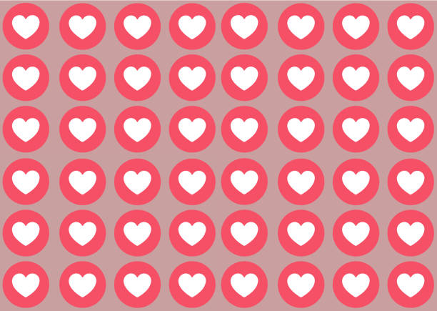 istock colored background with pink and red hearts for Valentine's Day 1202676347