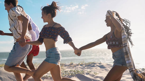 istock Chasing fun on a hot summer day 1202680436