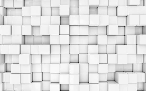 istock abstact white modern architecture background with white cubes 3d illustration render birds eye view 1202683410