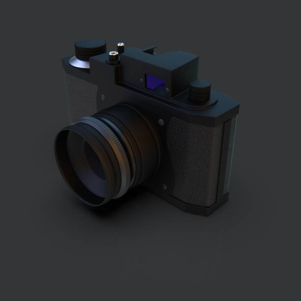 istock 3d Rendering Mirrorlerss Camera On Black Background Stock Photo 1202684908
