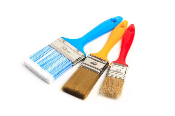 istock set of paint brushes  isolated on a white background 1202687131