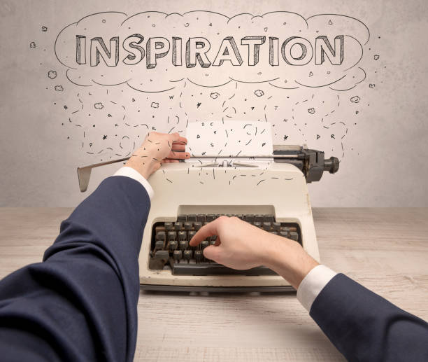 istock First person perspective hand and typewriter with cloud message concept 1202690290