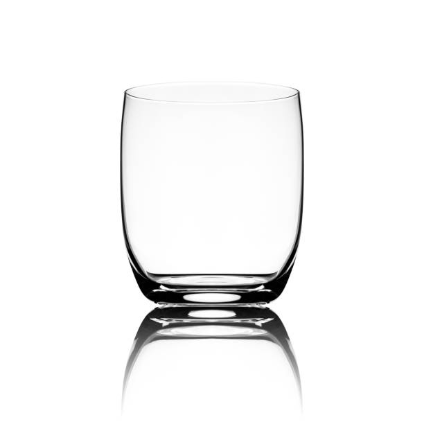 istock Water Glass - empty and isolated on white background 1202694003