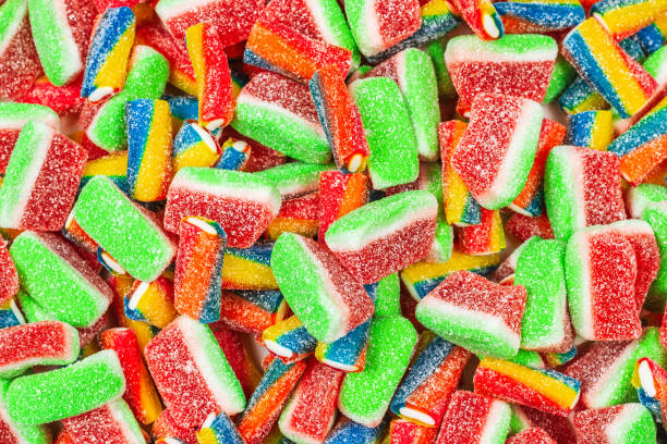 istock Assorted gummy candies. Top view. Jelly  sweets. 1202698792