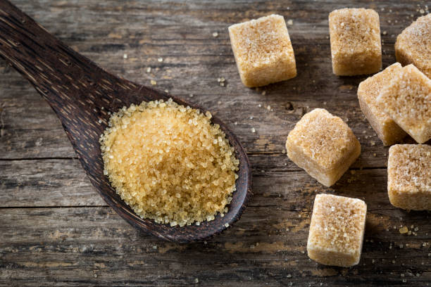 istock Brown sugar and sugar cubes 1202702598