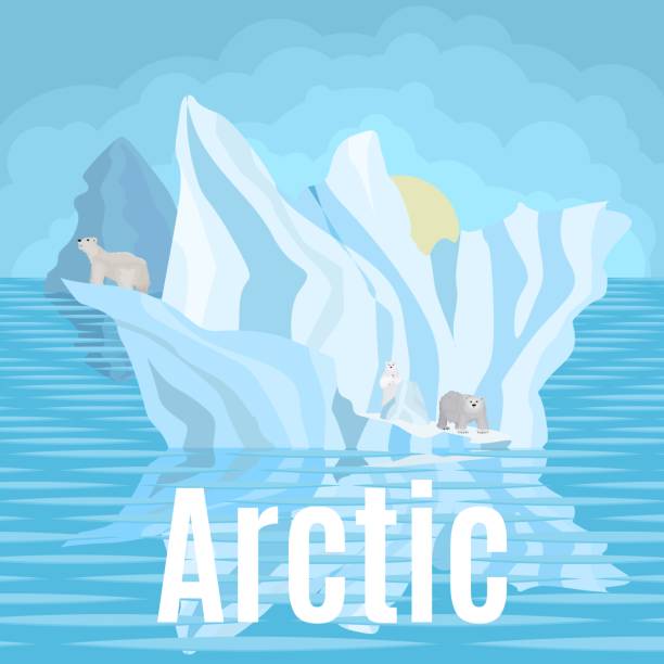 istock Arctic polar bears in the snow on icebergs near 1202710091