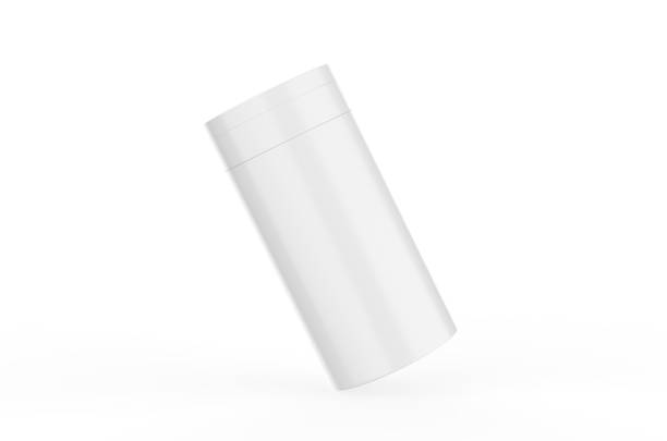 istock Salt and pepper shaker mock up template, blank round jar pet plastic bottle, 3d illustration 1202712949