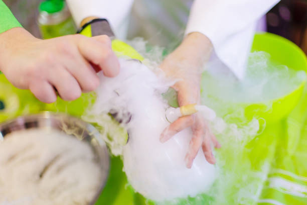 istock Experiments in a chemistry lab. Close-up 1202721563