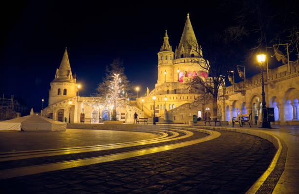 istock Fisherman's Bastion in Budapest at night. 1202728583