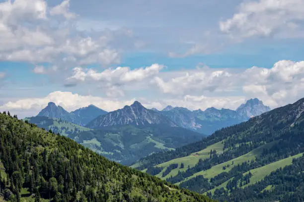 Landscape around Bad Hindelang in Bavaria, Germany Europe