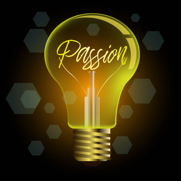 istock PASSION word business in light bulb, creative business conceptp 1202734920