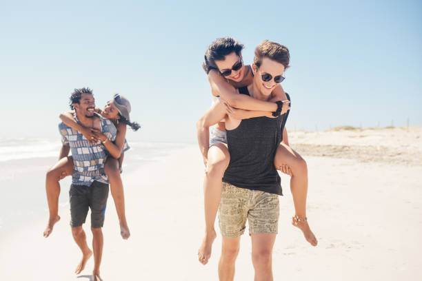 istock The beach is the perfect place for a double date 1202736230