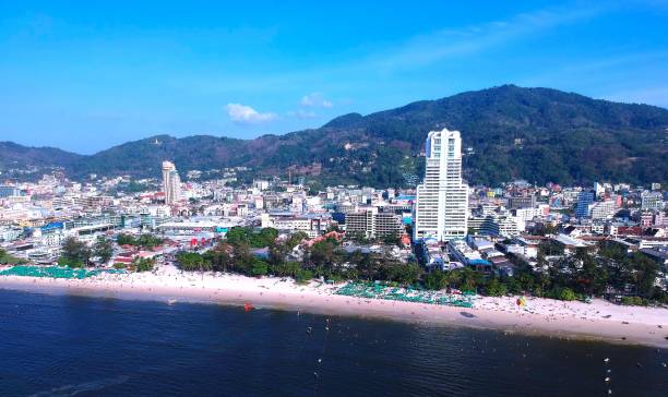 istock Panoramic aerial View of Patong Beach 1202737857