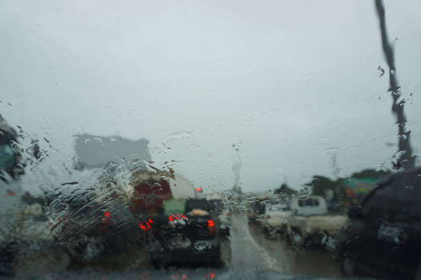 istock The car windshield during heavy rain is not clearly visible 1202738924