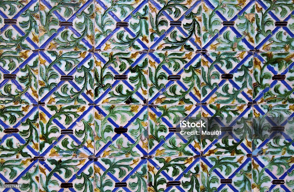 Azulejos tiling detalhe da Casa de Pilatos - Royalty-free Andaluzia Foto de stock