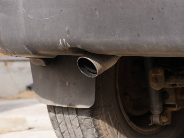 istock Disel exhaust gas pipe 1202749961