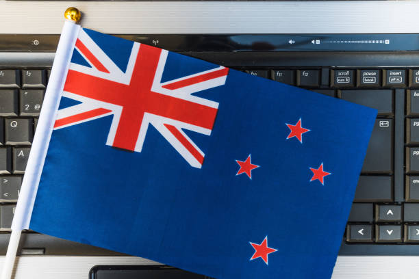 istock flag of New Zealand on computer 1202750611