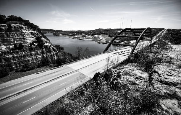 istock Pennybacker Bridge landmark of Austin Texas Cliffs and highway 1202751626