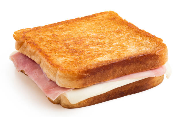 istock Cheese and ham toasted sandwich. 1202752121