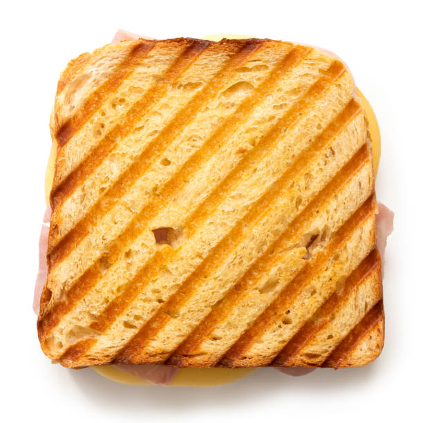 istock Cheese and ham toasted sandwich. 1202752228