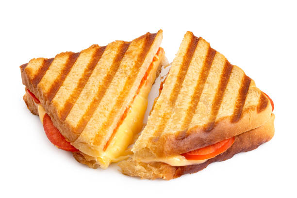 istock Cheese and tomato toasted sandwich. 1202752439