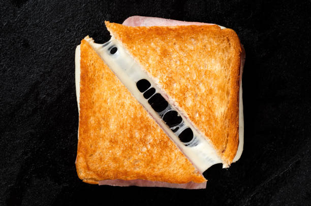 istock Cheese and ham toasted sandwich. 1202752826