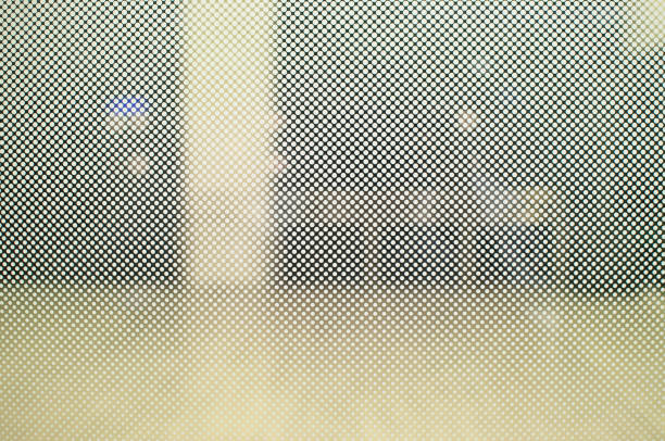 Photo techniques of Small illusion on glass textured and background.