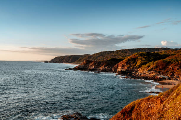 Beach sunset in Punta Cometa, Mexico