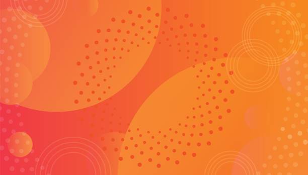 ilustrações de stock, clip art, desenhos animados e ícones de futuristic rainbow fluid shapes colorful vector graphic background - orange background