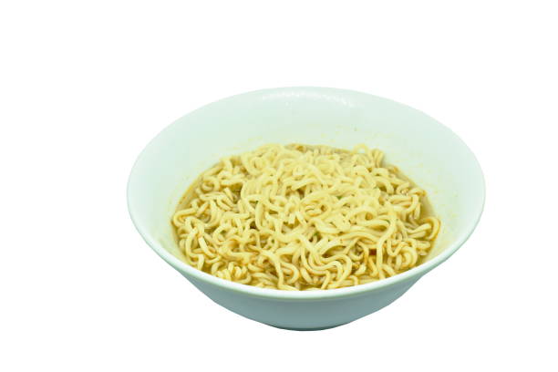 istock soft boiled instant noodles on white background 1202762975