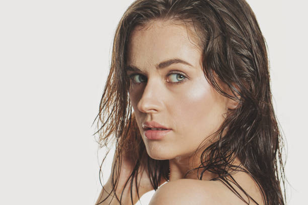 istock Nice model girl with wet skin 1202766627