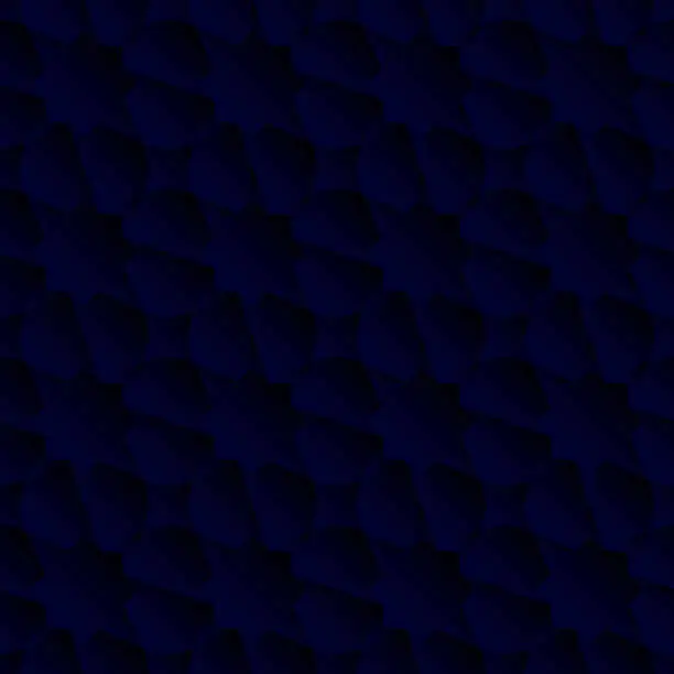 Vector illustration of Abstract Navy Blue Gradient Colored Polygonal Hexagon Background