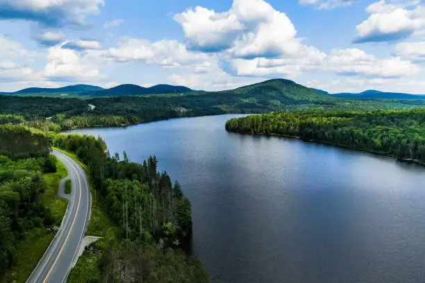 Photo of Road, Lake, Green Mountains, Vermont, USA
