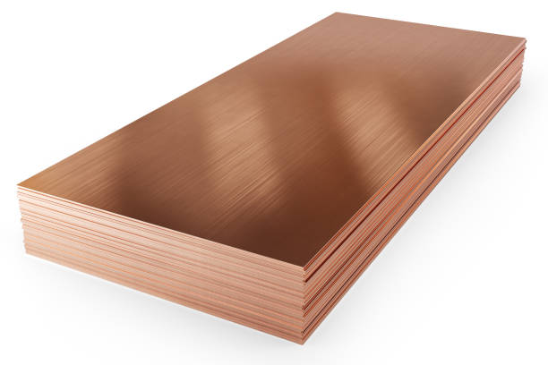 Stack Of Copper Sheets Warehouse Copper Plates Stock Photo - Download Image  Now - Copper, Bronze - Alloy, Bronze Colored - iStock