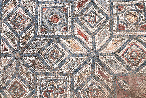 Retro mosaic tile walls
