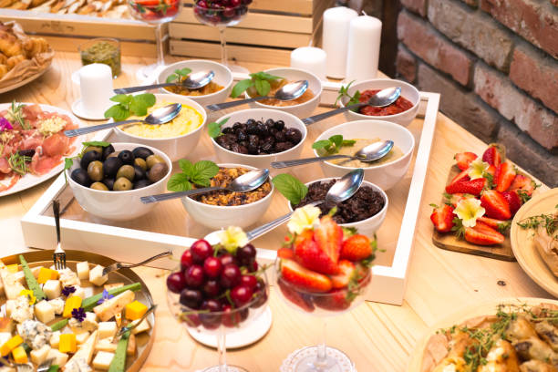 istock Buffet reception finger food appetizers 1202781526
