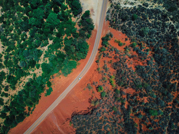 istock Aerial view on the road through the Andes 1202786899