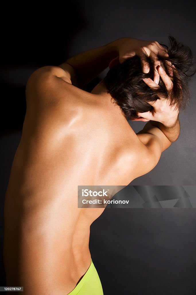 Modelo nu homens jovens de - Foto de stock de Adulto royalty-free