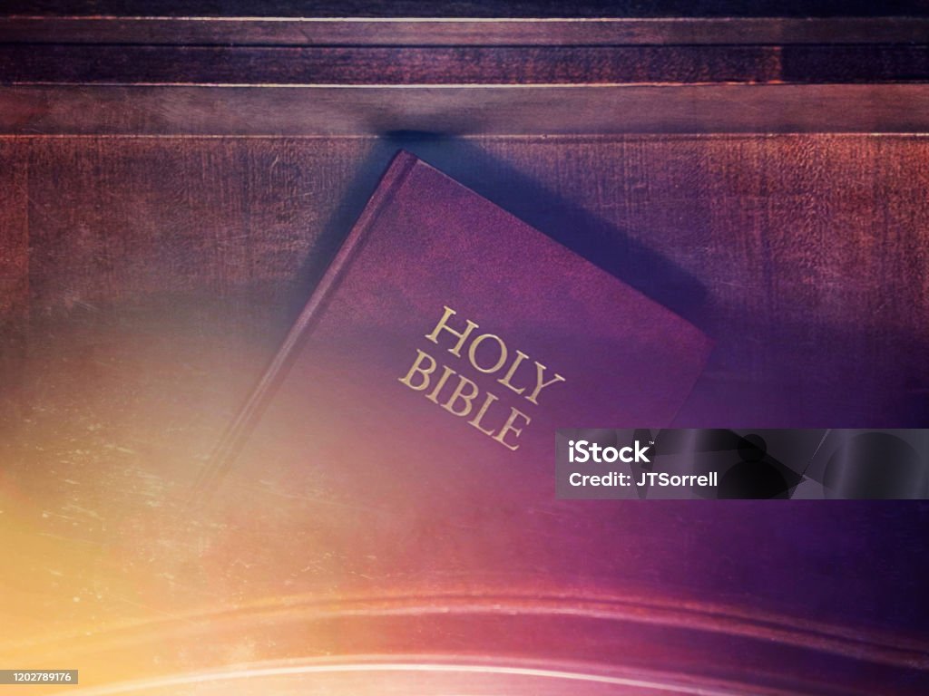 Bible in a Nightstand Drawer A Bible in a nightstand drawer Ten Commandments Stock Photo
