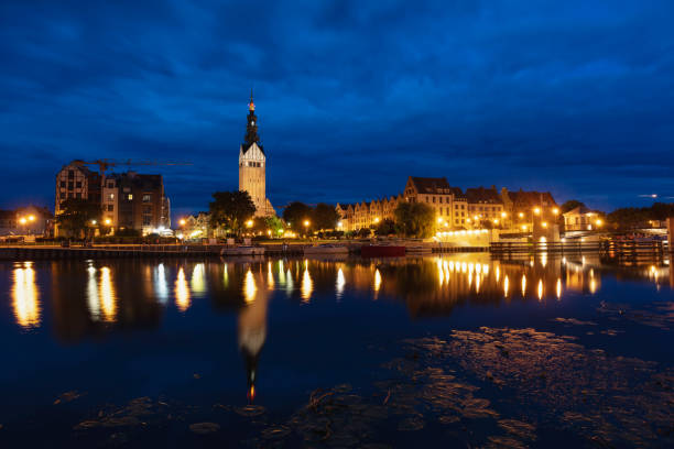 istock Architecture of Elblag at night 1202792130